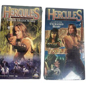 Hercules: The Legendary Journeys VHS Lot (2) – Amazon Women & Unchained Heart –